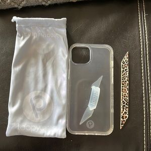 Clear Loopy Case iPhone 13 with extra loop